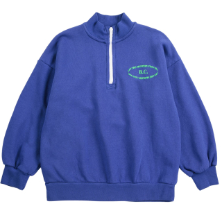 Bobo Choses Sweater Mystery BC Half Zipped Blauw