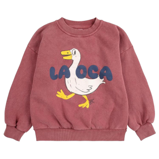 Bobo Choses Sweater Rood/Bruin La Oca