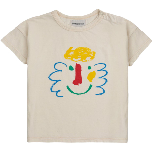 Bobo Choses T-Shirt Grijs Happy Mask