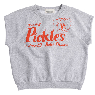 Bobo Choses T-shirt grijs the dog pickles