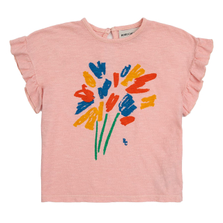 Bobo Choses T-shirt Roze Bloemenprint Baby