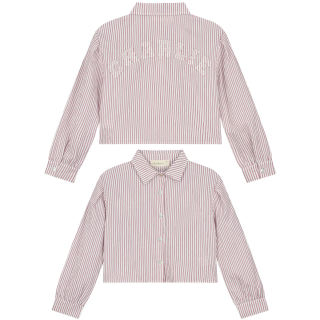 Charlie Petite Blouse Creme/Roze Strepen Gaby