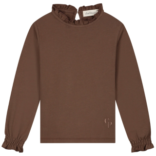 Charlie Petite Longsleeve Juniper Brown Ruches