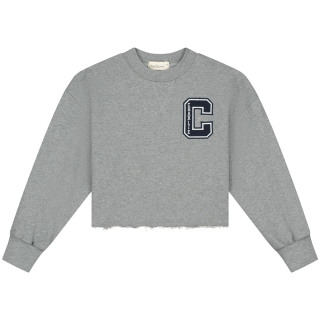 Charlie Petite Sweater Grijs Cropped Lux