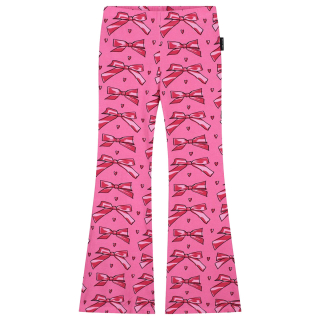 Daily Brat Flared Broek Roze/Rood Strikken