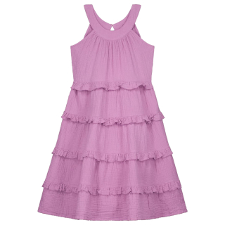 Daily Brat jurk paars ruffle