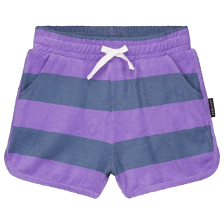 Daily Brat korte broek groen/paars strepen badstof