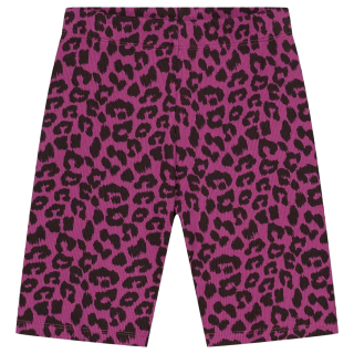 Daily Brat korte broek paars/zwart leopardprint