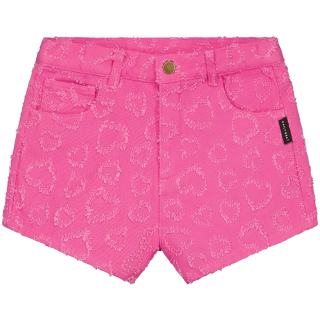 Daily Brat korte broek roze hartjesprint meisjes short officieel genaamd Heart snatcher shorts
