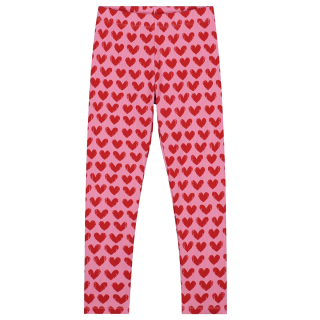 Daily Brat Legging Roze/Rood Hartjes