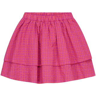Daily Brat rok paars/roze ruitprint