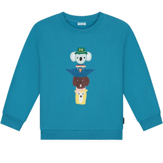 Daily Brat Sweater Blauw Wobble Totem