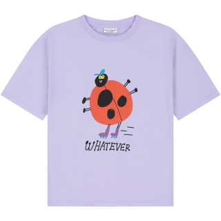 Daily Brat T-shirt paars lieveheersbeestje