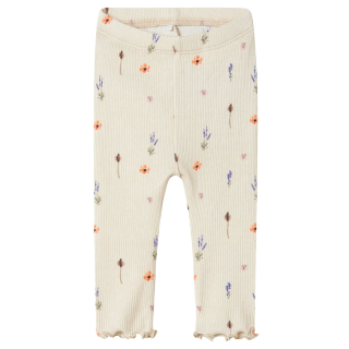 Name It Legging Creme Bloemen Peyote Melange Baby