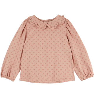 Emile et Ida Blouse Imp Col Fleur Marjolaine Roze