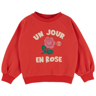 Emile et Ida Sweater Typo Graphique met Roos Mars Rood