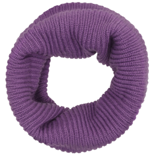 En Fant Colsjaal Bellflower Paars model 240501 in kleur 6628 Bellflower, gebreide nekwarmer met brede ribstructuur.
