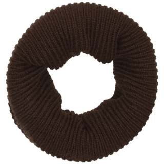 En Fant Colsjaal Coffee Bean Bruin model 240501 in kleur 2124 Coffee Bean, gebreide nekwarmer met brede ribstructuur.