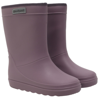 En Fant Thermoboot Solid Flint Paars model 250435 in kleur 6405 Flint, productfoto van het paar hoge paarse winterlaarzen.