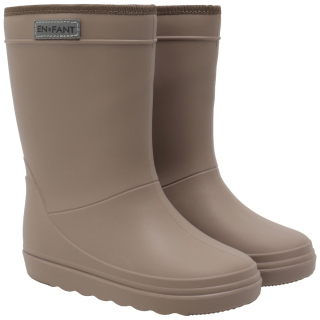 En Fant Thermoboot Solid Pine Bark Bruin model 250435 in kleur 2410 Pine Bark, productfoto van het paar hoge bruine winterlaarzen.