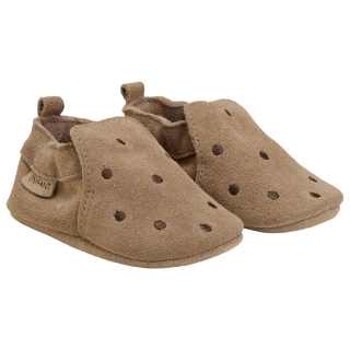 Enfant Slof Bruin Rondjes Pine Bark