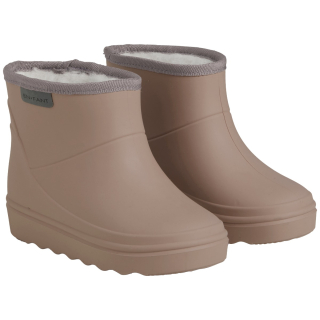 En Fant Thermoboot Short Solid Portabella Bruin model 6366 in kleur 247 Portabella, productfoto van het paar korte bruine gevoerde winterlaarzen.