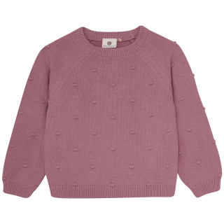 Enfant Gebreide Trui Roze Bolletjes