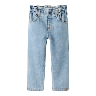 Lil Atelier jeans blauw denim nbndarlee loose fit heavy abrasions