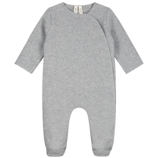 Gray Label boxpak met voetjes grijs gray melange newborn suit GOTS