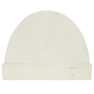Gray Label muts creme cream van zacht biologisch katoen met omgeslagen rand en minimalistische afwerking