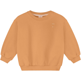 Gray Label sweater melon baby voorkant met effen melon kleur, ronde hals en ribboorden