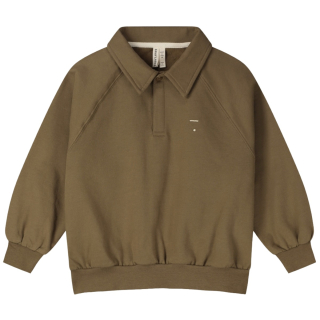Gray Label sweater met kraag bruin woody