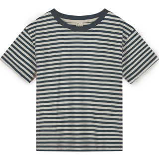 Gray Label T-shirt Creme/Blauw Strepenprint