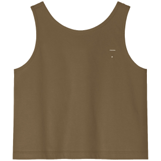Gray Label boxy tanktop bruin woody, duurzaam geproduceerd basisitem met tijdloze uitstraling.