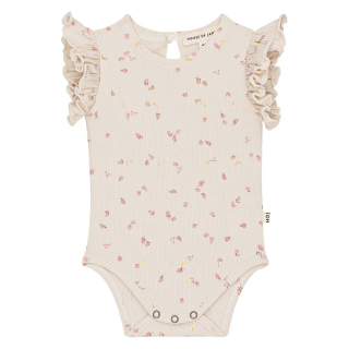 House of Jamie Romper Creme/Roze Fruitprint