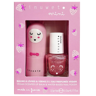 Inuwet Duo Box Lipbalm & Nagellak Roze