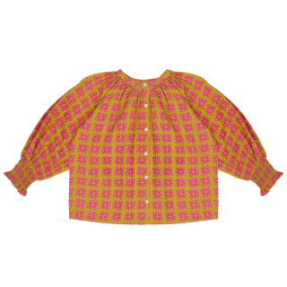 Jenest Blouse Goud/Roze Vormen