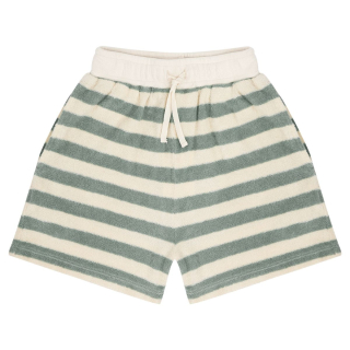 Jenest korte broek groen/creme badstof