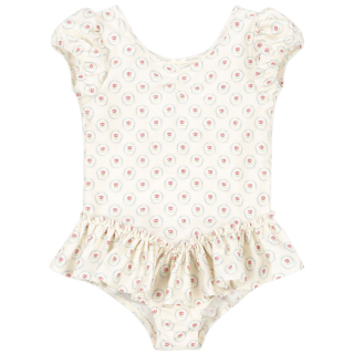 Konges Slojd badpak creme met bloemenprint