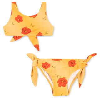 Konges Slojd Abria bikini viella sol gele meisjes bikini met bloemen