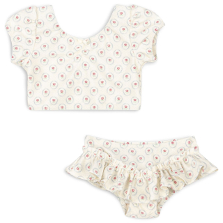 Konges Slojd bikini creme met bloemenprint