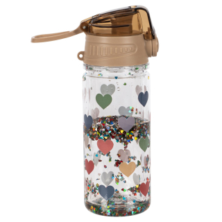Konges Slojd glitter bottle bon coeur colore hartjes