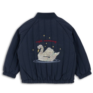 Konges Slojd Jas Blauw Zwanenprint Pailletten