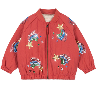 Konges Slojd Jas Juno Pailletten Rainbow Cardinal Rood