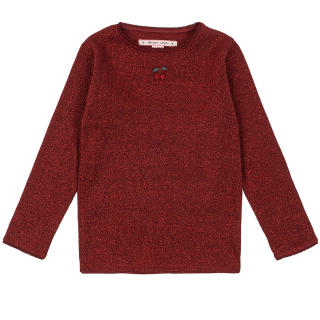 Konges Slojd Longsleeve Rood Kers Glitter