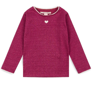Konges Slojd Longsleeve Roze Hart Glitter