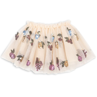 Konges Slojd Rok Creme Kers Citroen Druif Pailletten Tule