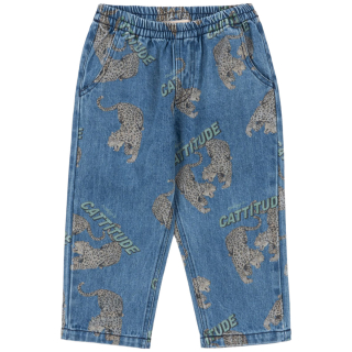 Konges Slojd kinder spijkerbroek denim print detail