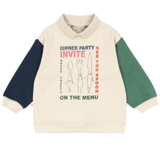 Konges Slojd sweater creme met polokraag Dinner Party Invite