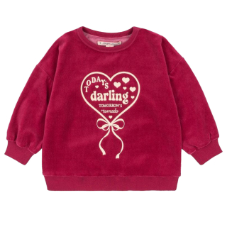 Konges Slojd Sweater Roze/Creme Today Darling Hart Velvet
